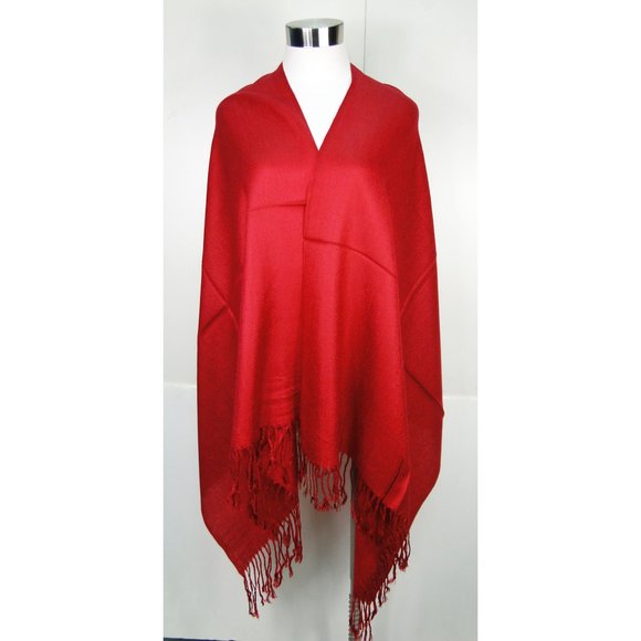 Premium Pashmina Shawl Wrap Scarf - Red🦒 - Picture 2 of 3